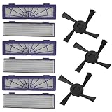 (A) - Mikey Store Set of 6PC Filter+ 3PC Side Brushes Replacement for Neato Botvac 70e 75 80 85 (A)