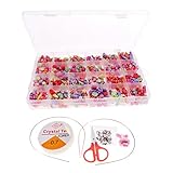 Baoblaze 全13スタイル　DIYビーズ　 おもちゃ　 女の子　 きれい　ギフト - スタイル4