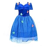 (ローエル) Loelプリンセスシンデレラドレス パーティーコスチューム 2歳 ～ 3歳用 4-5YS ブルー