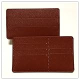 Geju インナーカードケース 長財布用カードケース 8枚+α収納可能 収納 ギフト 薄型 無地 (ブラウン)…