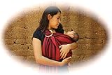Ring Sling Baby Carrier (Red) 100% Cotton Ideal for breastfeeding or hand free activities by Madre L