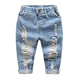 ziyoyorキッズボーイズガールズRippedジーンズボーイフレンドジーンズハーレムパンツ US サイズ: 3T カラー: ブルー
