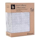 Bloom 140 x 70cm Fitted Sheet Set (2 Pieces, Lollipop Frost Grey) by Bloom (ilinko Ltd)