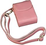 【Fotee】For LUMIX DC-TX3 ケース カバー ショルダーストラップ付き PUレザー レディース 肩掛け カメラバッグ カメラケース ソフトケース TX3 TZ300 ZS300 DC-TX2 (ピンク)