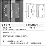 丁番セット(HH-WH05R) [HG]ゴールドヘアライン開×勝手：右勝手(画像)