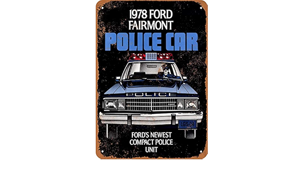 Amazon Co Jp Weytff 8 X 12 メタルサイン フォード フェアモント ポリス カーズ パブ ホームデコレーション メタルブリキサイン ホーム キッチン