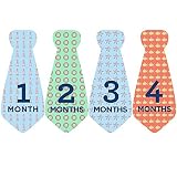 Design Corral Seaside Baby Tie Stickers Necktie Stickers For Baby Boy Onsie Stickers Milestone Stick