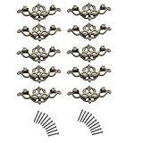 10Pcs Drawer Knobs, YIFAN 95mm Furniture Cupboard Handles Cabinet Drawer Wardrobe Door Pulls - Bronz