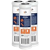 High Quality 3C-5M Carbon Block CTO Water Filter Cartridges for Ro Reverse Osmosis System, 3 Pack