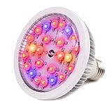 Kyson 36W 室内植物育成ライト 24個LED 水耕栽培/植物育成ライト フルスペクトル E27/E26