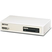 Amazon | BUFFALO 10/100M スイッチングHub 金属筐体/電源内蔵 5