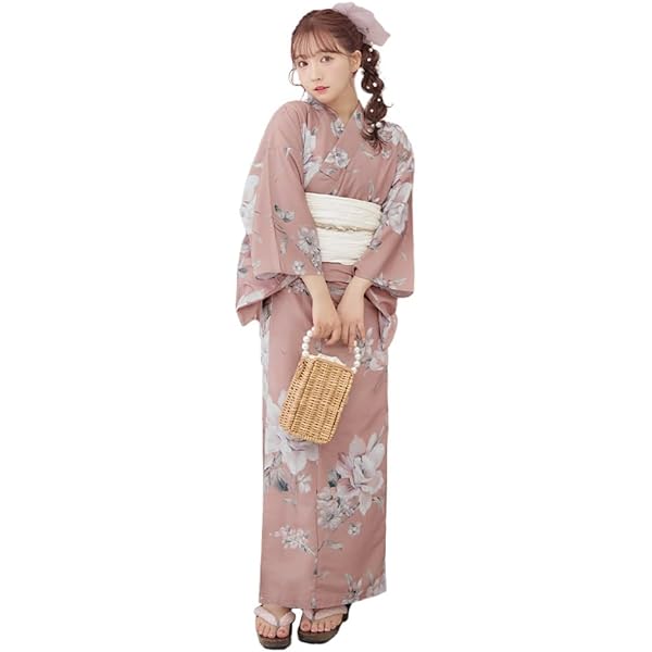 Amazon | レディース 浴衣 5点セット【FA-23-040】『波間の赤