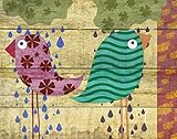 Green Leaf Art Rainy Day II Canvas Art [並行輸入品]