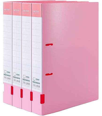 Amazon | Kinstar (キンスタ一) リングファイル A4S 2穴 4册 縦