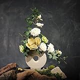 BAGEHUA マグノリア猶予牡丹フラワーアレンジメントフラワー装飾製品シミュレーション部屋の装飾花の花は造花