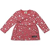 【秋冬物】 chocola(ショコラ) 天竺総柄長袖チュニックTシャツ 100cm/カメリアオレンジ NO.CH-1512-12024