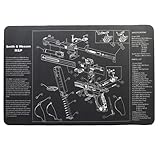 [ZepoR] S&W M&P Military and Police 高性能 ゲーミング マウスパッド42cm×28cm (耐油,滑り止め効果でメンテナンスシートとしても！) （精密操作×長耐久！多用途に対応する最適なプレイ環境を実現）(M&P) WA2012