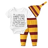 Bestjpshop 2018 子供服　ベビー服 半袖 3点セット（ロンパース＋パンツ+帽子)可愛い　ストライプ 肌着　幼児　赤ちゃん　新生児パジャマ　ロンパース　カバーオール　出産祝い/プレゼント　
