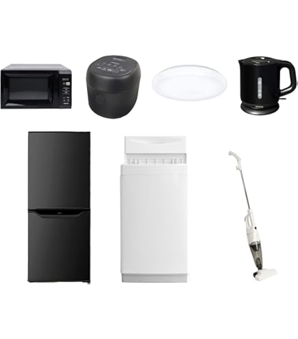 Amazon | [山善] 【新生活家電6点セット】 家電セット 冷蔵庫106L 洗濯 