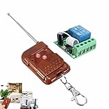 AntRC DC 12V 10A 1CH 433MHzリレーワイヤレスRFリモートコントロールスイッチレシーバ送信機付き