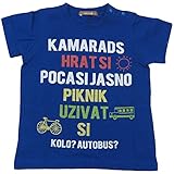 【H28年春夏物】 nico hrat(ニコフラート) 製品洗い加工済み 42/2天竺サイクルTシャツ 80cm/BL NO.B-260104