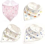 【激安スタイ店】 柔らかスタイ 人気 4点 セット よだれかけ ベビービブ お出かけ 男の子 女の子 / おめかし かわいい 襟 / 綿 コットン スナップ よだれ 吸収 / 新生児 赤ちゃん ベビー