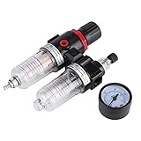 エアーレギュレーター　Acogedor　空気圧調整器　圧力計付き 水分離器 多機能　圧縮調節　水分 圧力 調整　エア処理ユニット　AFC2000