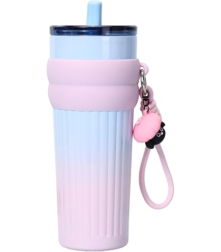 Amazon | ステンレスボトル 710ml 水筒 ストロー付き 直飲み 2WAY 保温 