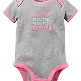 カーターズ Carter's ロンパース ボディスーツ 半袖 綿100% Better With Grandma Bodysuit 9M (67-72cm)