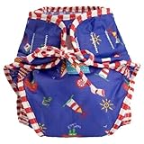 Kushies Swim Diaper, Sail Boats Print, X-Large by Kushies [並行輸入品]