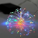 RaiFu ストリングライト 防水 バッテリー ボックス ボール バルブ クリスマス 新年 結婚式 誕生日 ヤード ホーム デコレーション 10M 100 LEDカラフル