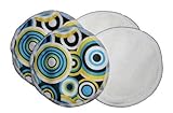 Waterproof Bamboo Nursing Pads - Circles Print by BubuBibi [並行輸入品]