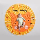 赤ちゃん月間マイルストーンブランケット新生児月間パーソナライズドフォトブランケットフォト小道具撮影男の子女の子のための背景,D