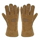 溶接手袋　電気溶接作業用の手袋　革製　 ガーデンニング、溶接、BBQなどに大活躍　 耐熱性・耐久性に優れ　SIKIWIND (XXL)