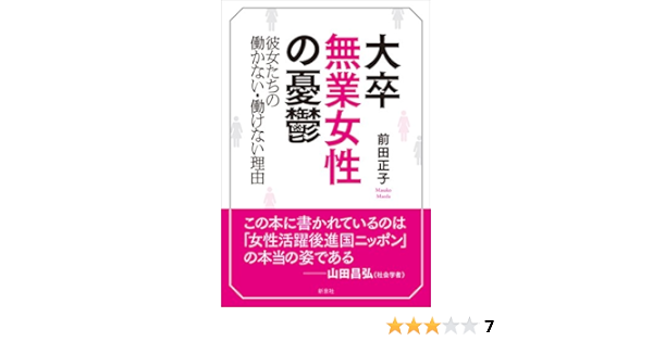 大卒無業女性の憂鬱 彼女たちの働かない 働けない理由 前田 正子 本 通販 Amazon