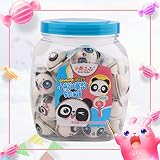 50個グミ 地球グミ 目玉グミ 果汁グミ 外国のお菓子 - 18g*50個入 菓子セット Youtube insで話題 咀嚼音 お菓子 ギフト- グミ 業務用 誕生日プレゼント フェスティバル 中国産 (パンダグミ×1缶)