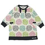 【H28年春物】 chocola(ショコラ) ガーゼ天竺小花柄ワンピース 100cm/クロ NO.CH-1621-58022