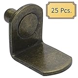 シェルフサポート – bracket- 5 mm – アンティーク真鍮 25 ブロンズ SS-Bra-5mm-PBR-25