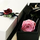 Makefuture　プリザーブドフラワー ギフト ダイヤモンドローズ プロポーズ 一輪 薔薇 (フェミニンピンク)
