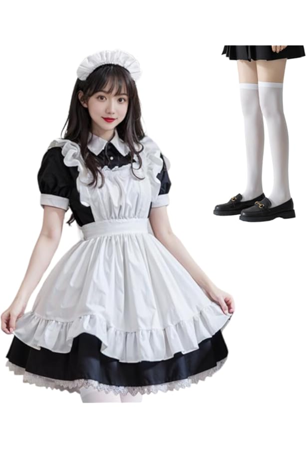 IRIWA メイド服 コスプレ 男性用 女性用 萌え コスチューム 仮装 ハロウィン クリスマス パーティー メイド喫茶 ワンピ エプロン カチュ Amazon.co.jp: [IRIWA] メイド服 コスプレ 男性用 女性用 萌え