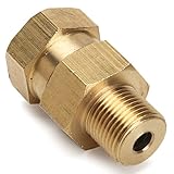 ILS - 3/8 Inch BSP Brass Pressure Washer Swivel Adapter Male to Female Hose Coulper Fitting