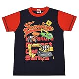 トミカ TOMICA パトカー 消防車 ブルトーザー ミキサー車 半袖Tシャツ 子供用 キッズ ベビー fo-ht05 120 J柄