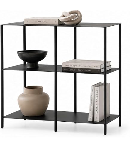 Amazon｜VITTSJO ヴィットショー シェルフユニット - ブラックブラウン