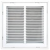 Speedi-Grille SG-1212 FG 12-Inch by 12-Inch White Return Air Vent Filter Grille with Fixed Blades [並