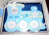 Nursery Photo Frame Holds 5 Photos - Blue Choo Choo Train by Cudlie [並行輸入品]