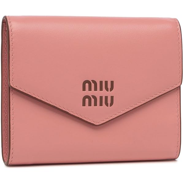 Amazon | MIUMIU リボン 三つ折 ミニ財布 マドラス レザー MIU MIU