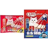 【セット買い】チャオ (CIAO) スティック バラエティ 40本 + チャオ (CIAO) スティック かつお かつお節ミックス味 20本