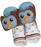 Rattle Socks Owl Blue by Stephan Baby by Stephan Baby