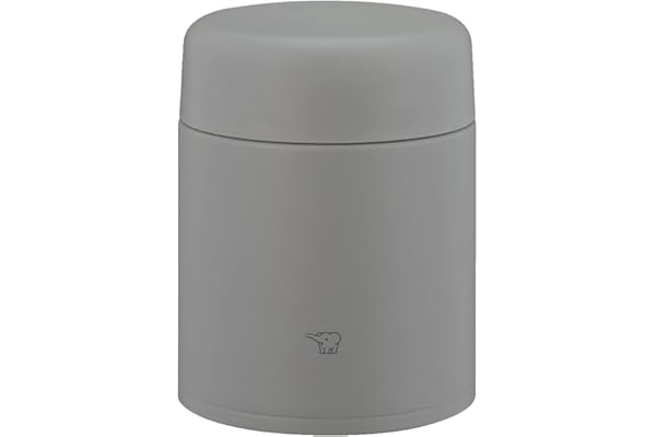 象印 スープジャー 400ml 大きめ茶碗サイズ 【おいしく保温・保冷】 食洗機対応 洗いやすい シームレスせん お弁当 広口 クラウドグレー SW-LA40-HM