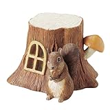 ガーデンソーラーオーナメント　きのことリス